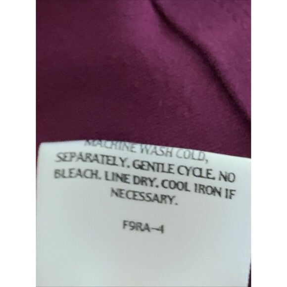 Eileen Fisher Tunic Top XL Women's Stretch Jersey Knit XL Purple Long Sleeves - Picture 5 of 8